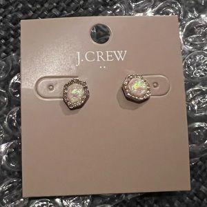NWT J Crew Geo Opal Stud Earrings
